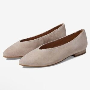 Eileen Fisher Beige Suede Loafers